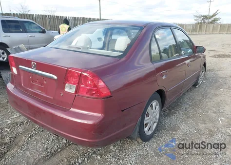 2003 Honda Civic Ex from USA, damaged, VIN 2HGES26763H601897